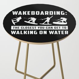 Wakeboarding Walking On Water Wake Wakeboarder Side Table