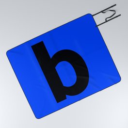 letter B (Black & Blue) Picnic Blanket