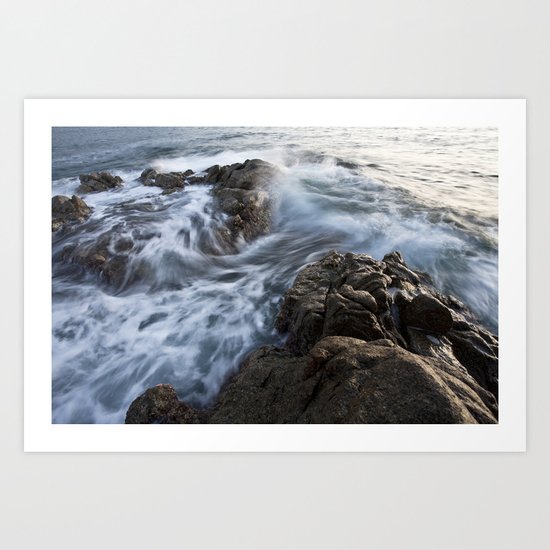 Stones at the beach Art Print