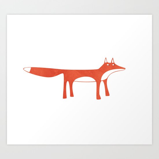 Mr Fox Art Print