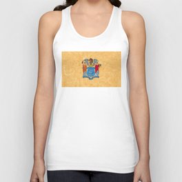 State flag of New Jersey US Flags Standard Banner East Coast Colors Unisex Tank Top