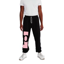 p (WHITE & PINK LETTERS) Sweatpants
