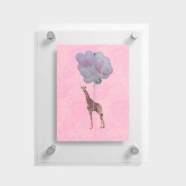 party giraffe Floating Acrylic Print
