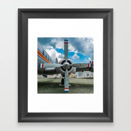 DC-7 Propeller Aircraft Engine Plane Prop Framed Art Print