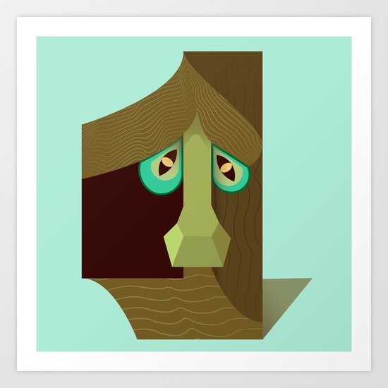 One treant face Art Print