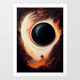 Hello Black Hole Art Print