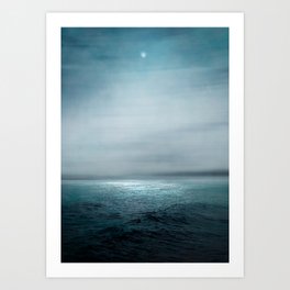 Sea Under Moonlight Art Print