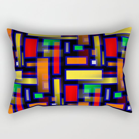 Color Merge Rectangular Pillow