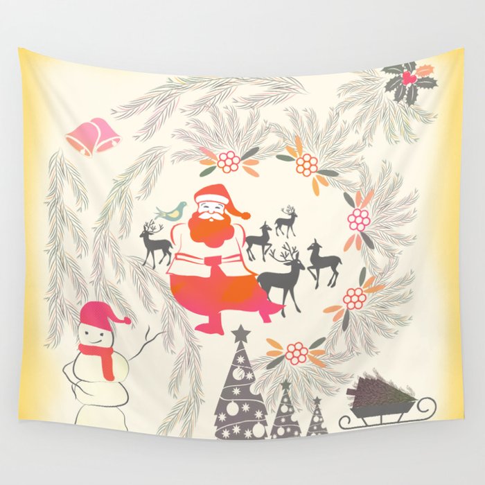 Christmas Wall Tapestry by famenxt  Society6