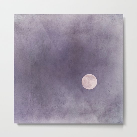 purple moon Metal Print