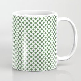 Hippie Green Polka Dots Coffee Mug