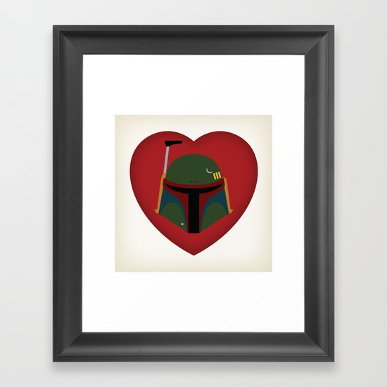 Fett Love (Boba Fett) Framed Art Print