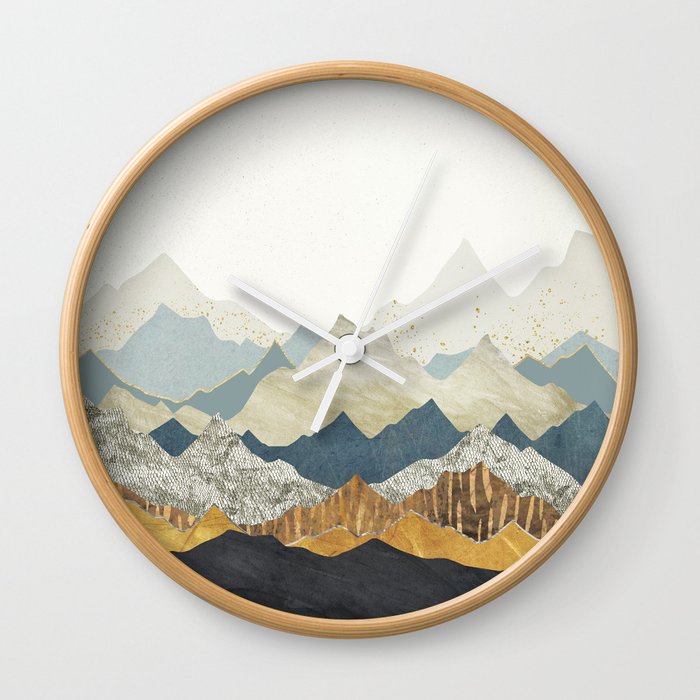 Distant Peaks Wall Clock