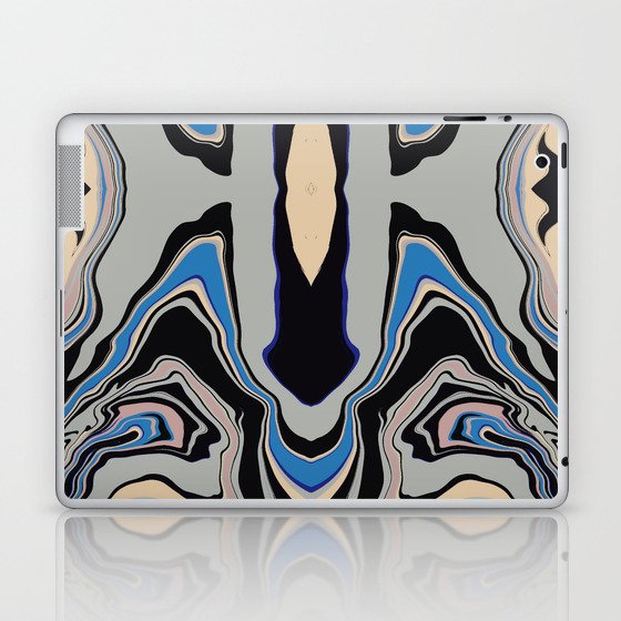 Symmetrical liquify abstract swirl 09 Laptop & iPad Skin