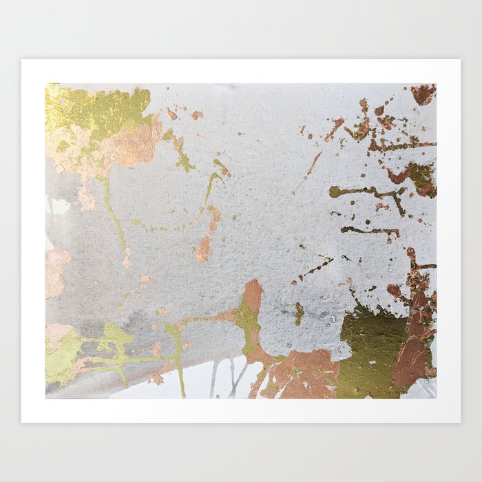 Copper Gold Leaf Art Print By Melaniab Society6