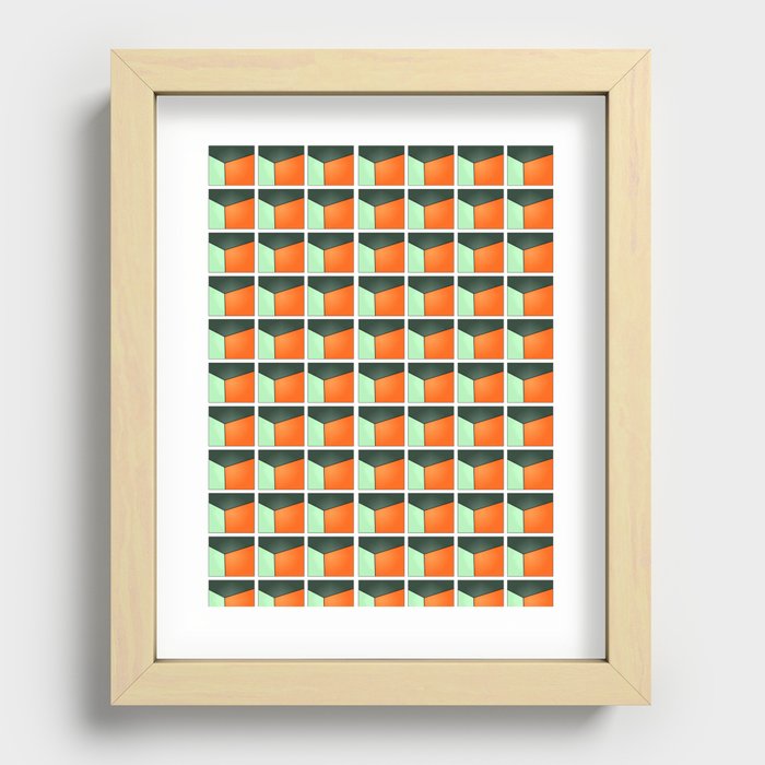 Pattern Series 201 Recessed Framed Print