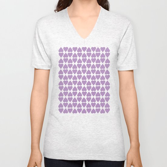 Diamond Hearts Repeat O Unisex V-Neck