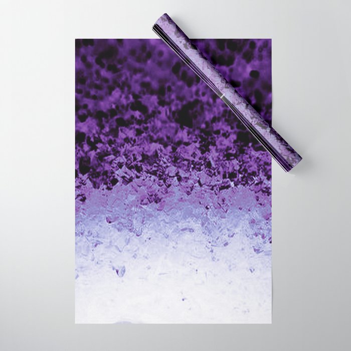 Purple Crystal Ombre Wrapping Paper