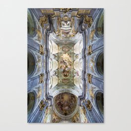 Renaissance Ceiling Fresco Veneration of the Holy Trinity Sonntagberg Basilica  Canvas Print