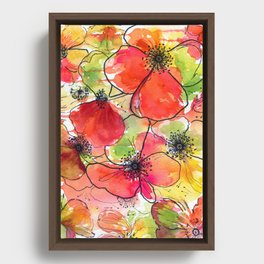 poppies = summer  Framed Canvas