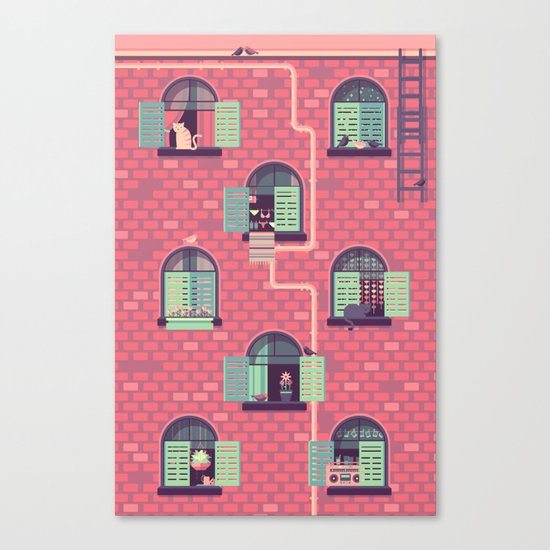 Neighborhood Canvas Print