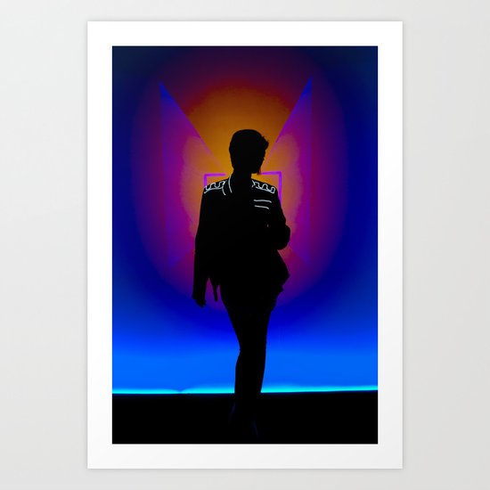 The Backlit Kit Art Print