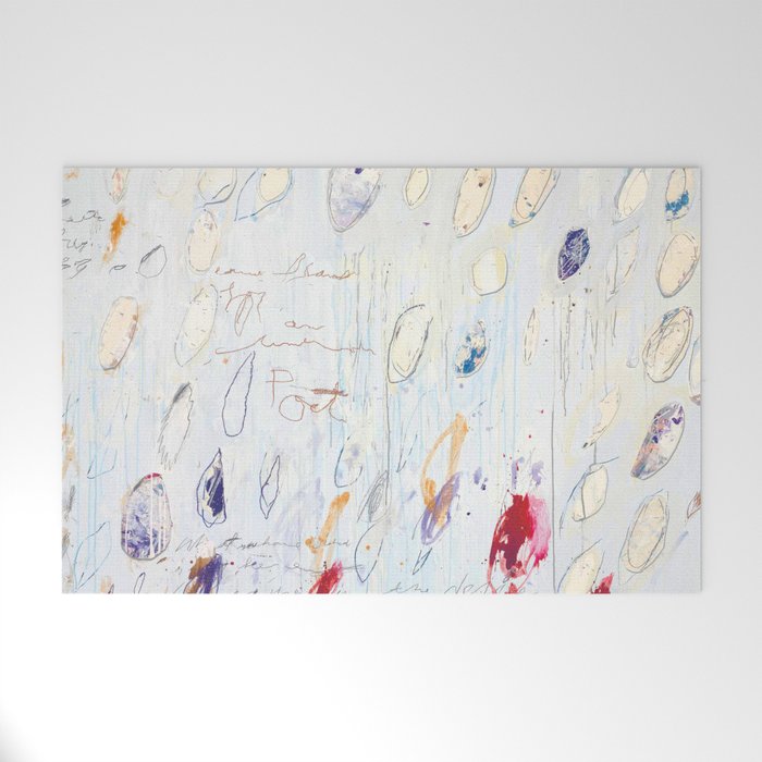 Blue Twombly 1928-2011 Welcome Mat