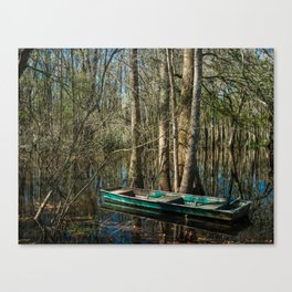 Bayou Boat in Georgia Canvas Print