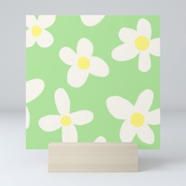 Green Daisy Mini Art Print