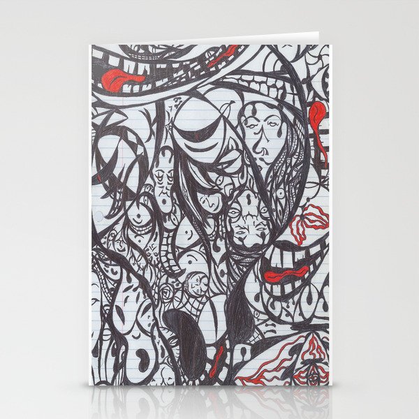 Faces Stationery Cards