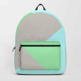 Origami Paper Folds - Green blue Backpack
