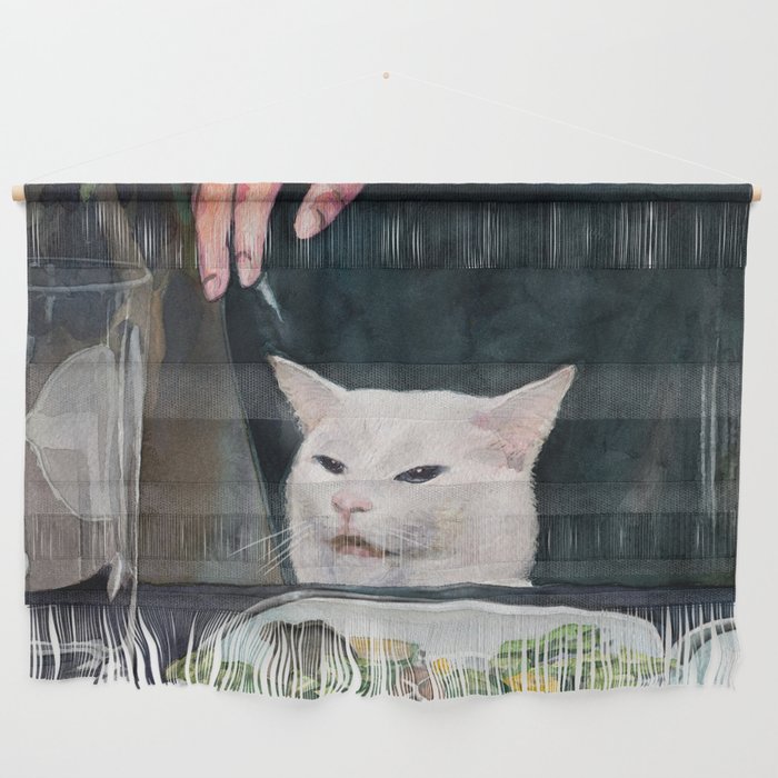 Woman Yelling At Cat Meme 2 Wall Hanging By Fablica Society6