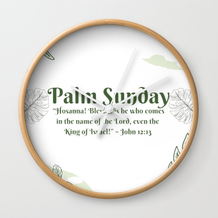  Palm Sunday Wall Clock