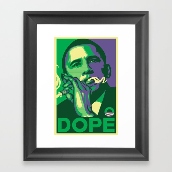 the dopest president Framed Art Print