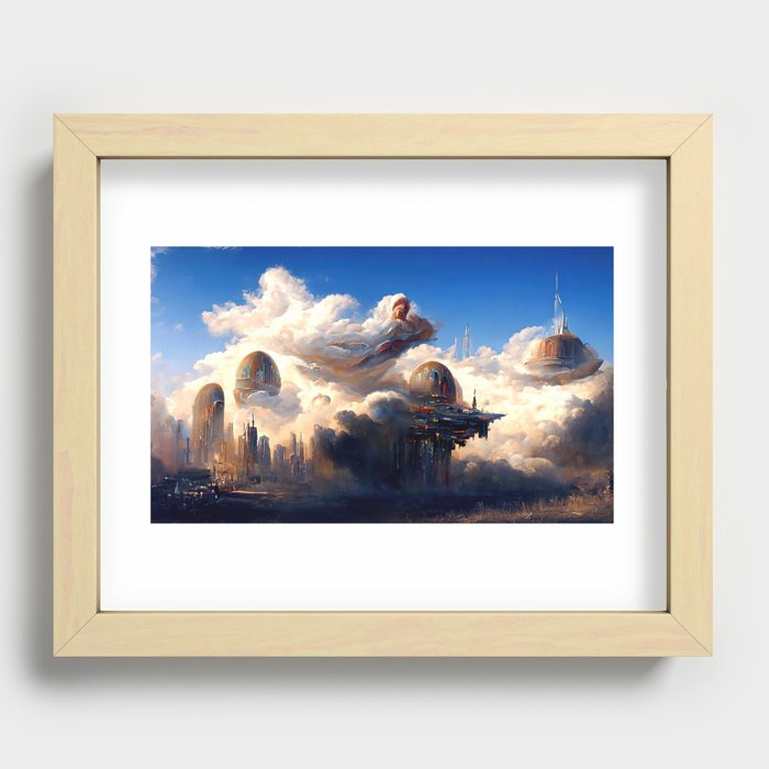 Heavenly City Recessed Framed Print