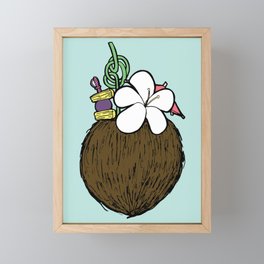 The Coconut Drink Framed Mini Art Print