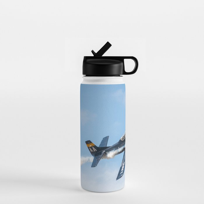 Vintage Military Airplane Water Bottle by foto photo