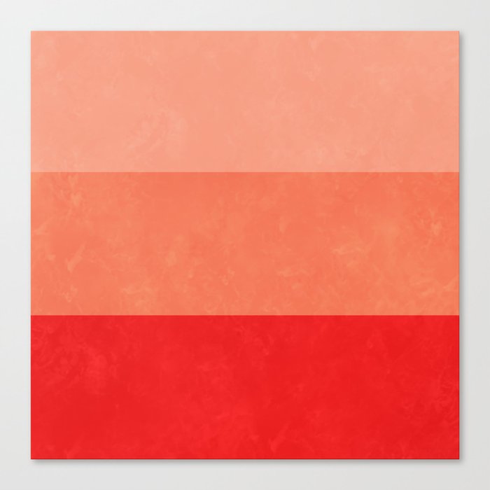 Red Grunge Stripes Canvas Print