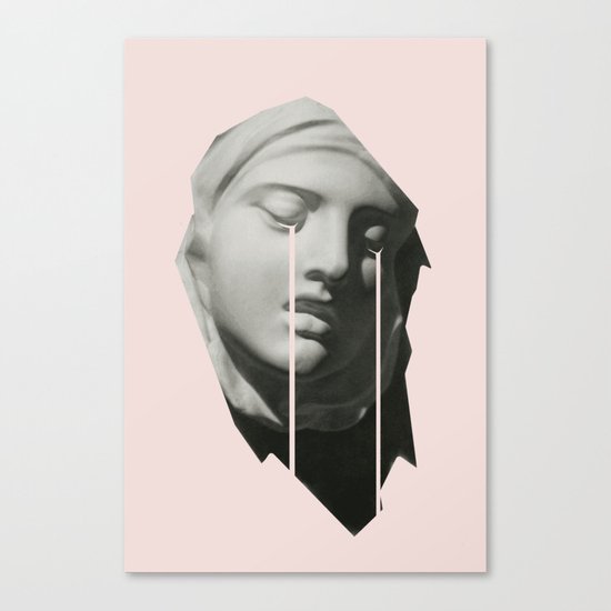 Tears in pink Canvas Print