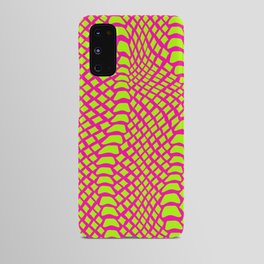 Neon Green Pink Snake Skin Pattern Android Case