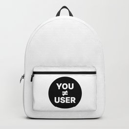 UX Designer - You Are Not The User Backpack | Uxresearch, Webdesigner, Webdeveloper, Tech, Uiux, Uxdesigner, Userexperience, Usersfirst, Minimal, Css 