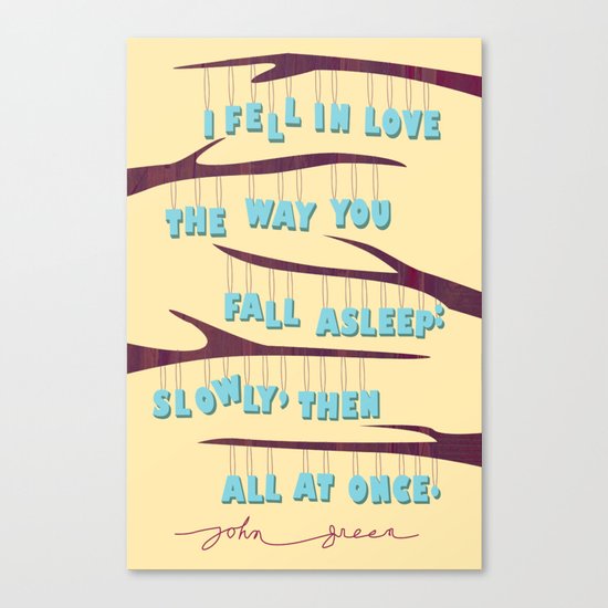 Asleep Canvas Print