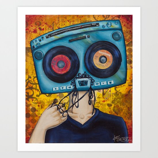 Mixed Tape Art Print