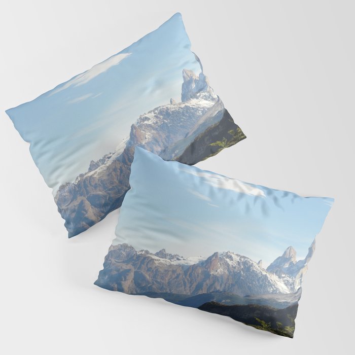 Argentina Photography - Mountains On The Border Between Argentina & Chile Pillow Sham