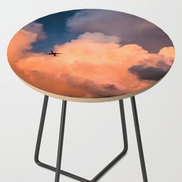 Orange clouds Side Table