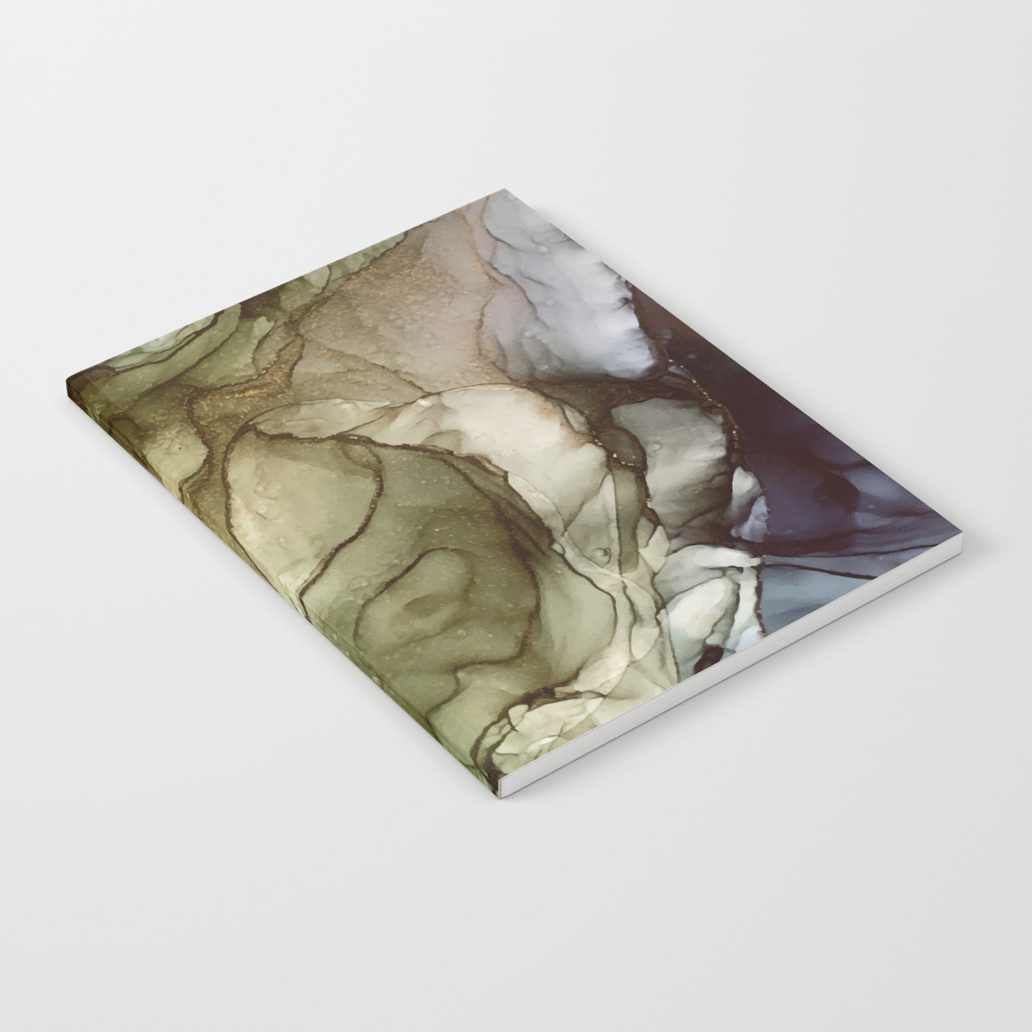 Calm Nature Earth Inspired Abstract Painting Notebook By