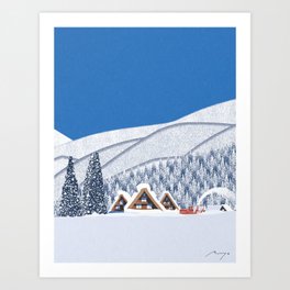 Snow Country (2023) Art Print