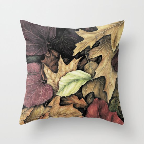 Autumn Leaves Throw Pillow