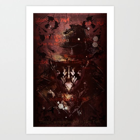 Tonight, a comedian died in New York. Art Print