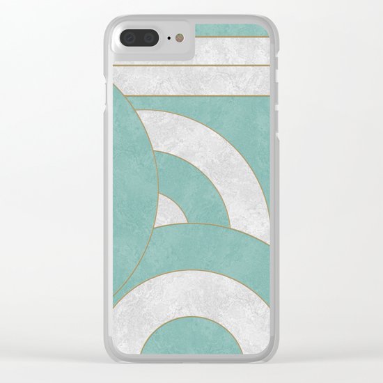Geometric Marble 04 Clear iPhone Case